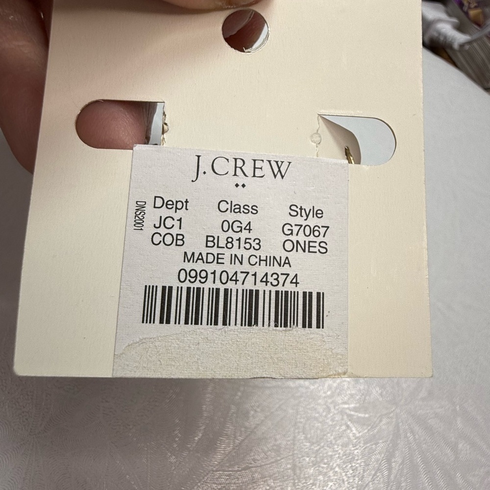 NWT J.Crew Purple Beaded Tassel Earrings - Picture 4 of 5